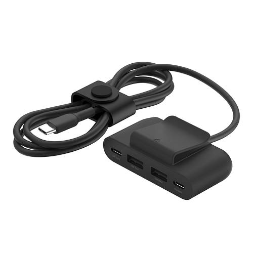 Адаптер Belkin BoostCharge 4-PORT USB Power Extender, черный